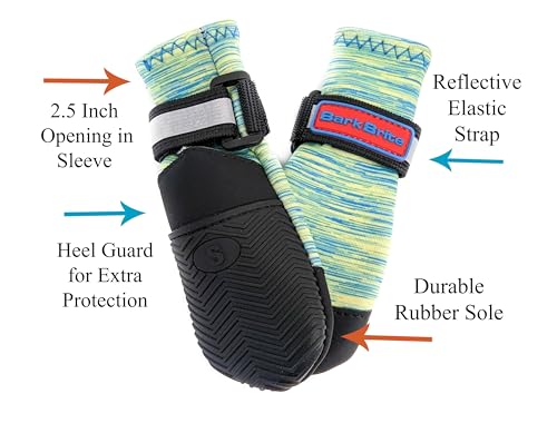 All Weather Neoprene Paw Protector Dog Boots with Reflective Straps in 5 Sizes! (Small)