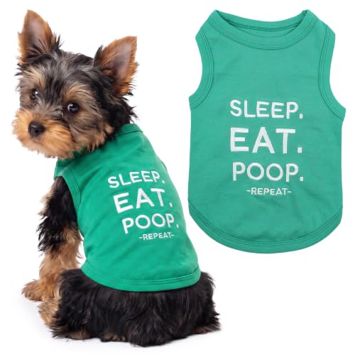 Dog Shirt 100% Cotton Shirts for Small Dogs (XS(3-5lbs))