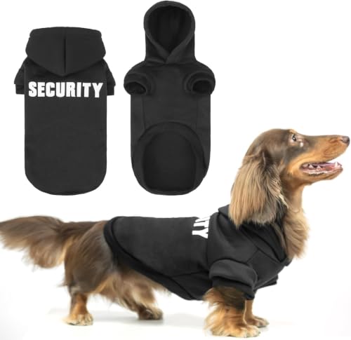 Security Dog Hoodie (#1 Black(Security) / Medium(Dachshund Recommend))