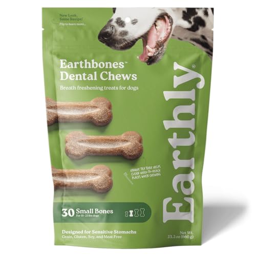 Earthbones Dental Chews for Dogs 10 (Small Dogs / 30 Count (Pack of 1))
