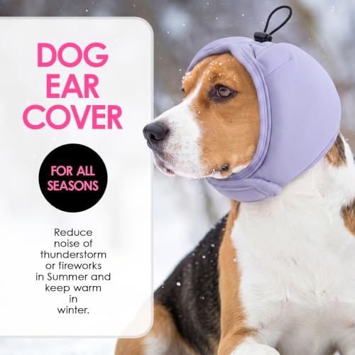 Dog Ear Muffs Noise Protection (Light Purple / Medium)