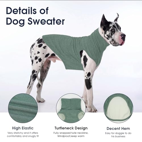 XXXL Dog Sweater (XXX-Large / Green)