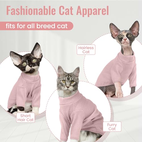 Sphynx Hairless Cats Shirt Pullover Kitten T (X-Small / Pink)