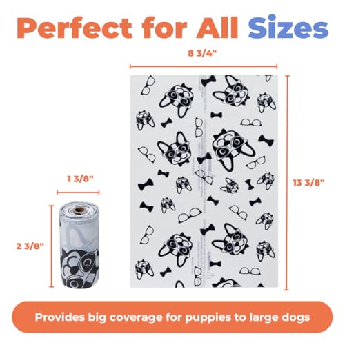 Poop Bags for Dogs (White / 150 Bags)