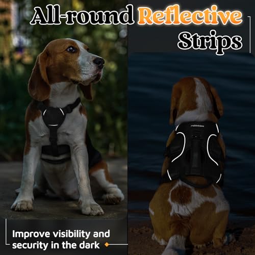 Escape Proof Dog Harness for Small (Black / Small)