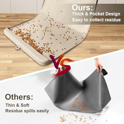 Silicone Dog Feeding Mat (Sand / 36"L x 24"W)