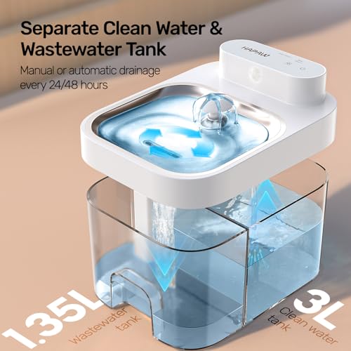 2026 Latest Cat Water Fountain (White)