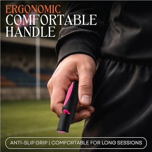 Alpha 211.5 Professional Dog Training Whistle with Enhanced Ergonomic Grip. BPA (Black on Day Glow Pink)