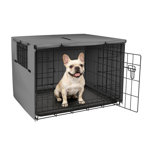 Dog Crate Cover (Grey / 30.0"L x 19.0"W x 21.0"H)