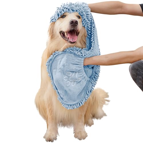 Dog Towel for Drying Dogs (BLUE)