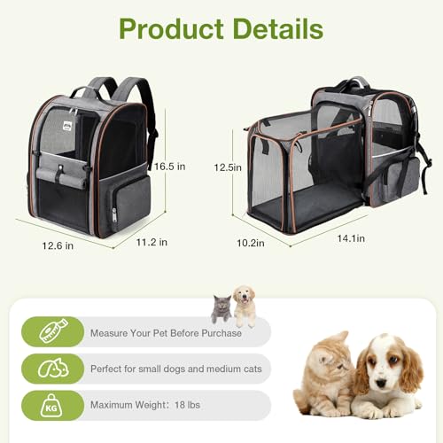 Cat Carrier Backpack (Grey)