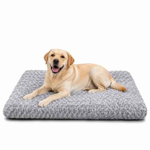 Extra Large Dog Bed (Light Grey / 47"L x 31"W x 4"Th)