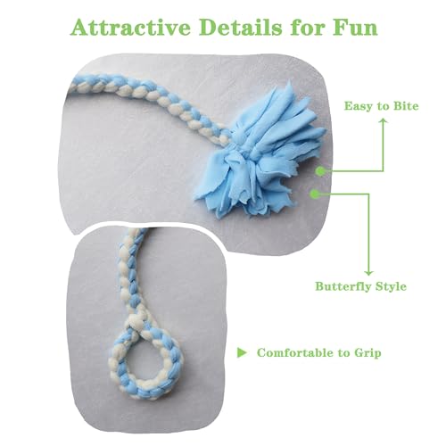 Braided Fleece Dog Tug Toy (Blue)