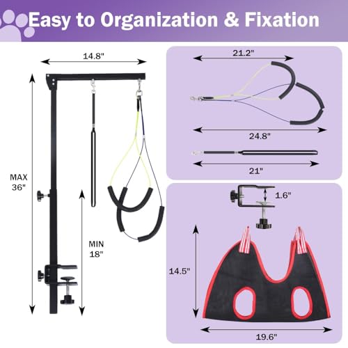 Dog Grooming Arm with Clamp