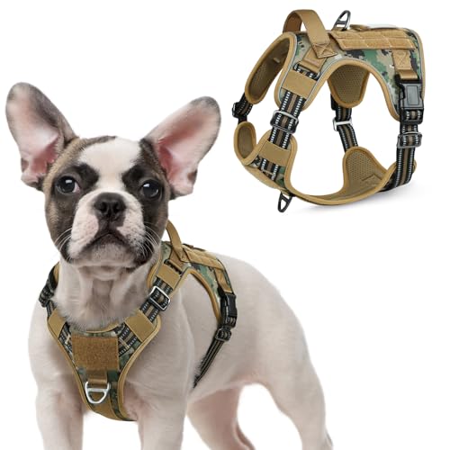 Tactical Dog Harness for Small (Brown camo / Small)