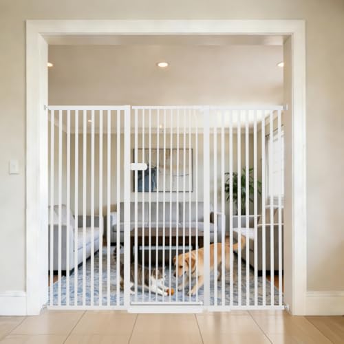 Extra Tall Cat Gate 55.12" High 63.39" (55.12" H-white / 63.39"-67.71" W)
