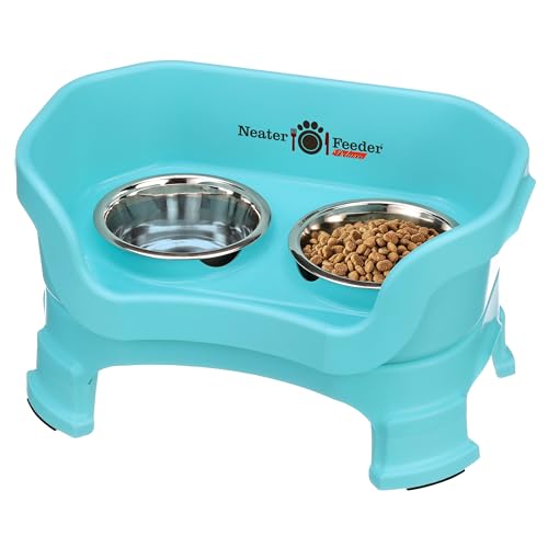 Neater Feeder Deluxe Mess (Cat + Standard Bowl / Aquamarine)
