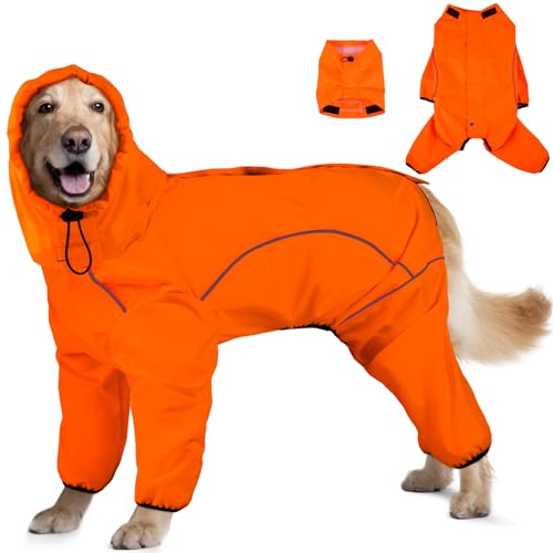 ADINIKIA Dog Raincoat (XL / Orange)