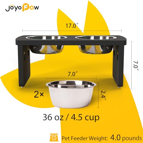 Elevated Dog Bowls (Black / Medium: 7'' Tall-40oz Bowl)