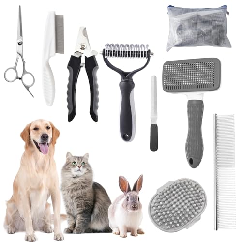 Dog Brush for Shedding (9-Grey)