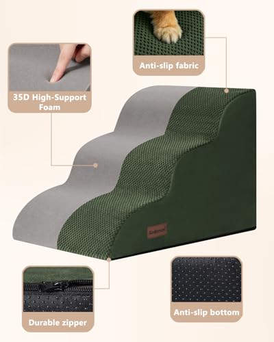 Dog Stairs for Small Dogs (Green)