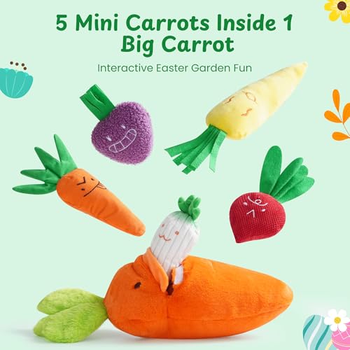 Carrot Dog Toys (Squeaky Carrots)