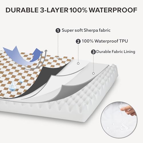 Dog Bed for Medium Dogs (M (30x20) / Brown)