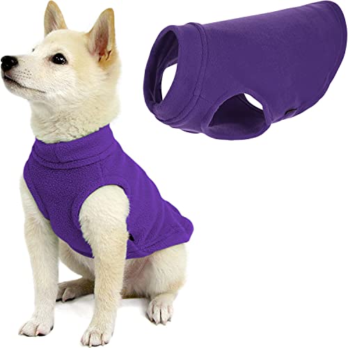 Stretch Fleece Vest Dog Sweater (X-Small Length (7") / Violet)