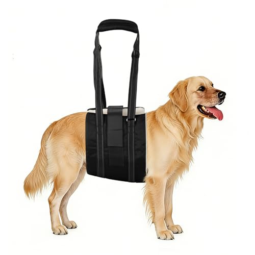 Dog Sling Adjustable Dog Lift Harness (F001-Black / S)