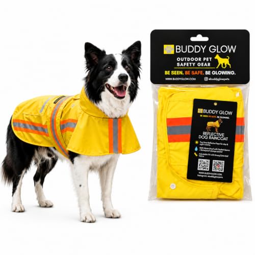 Waterproof Dog Raincoat with Two (Medium)