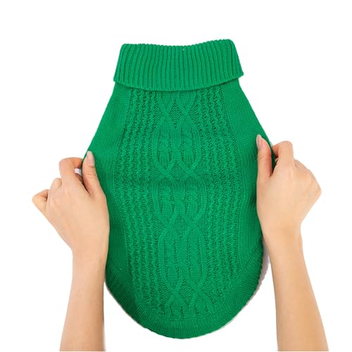 Cat Sweater Stretchy (Dark Green / Small)