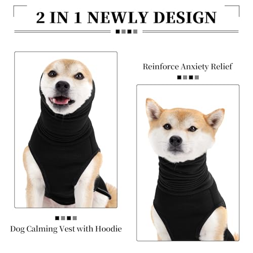 Dog Calming Hoodie (M / Black)