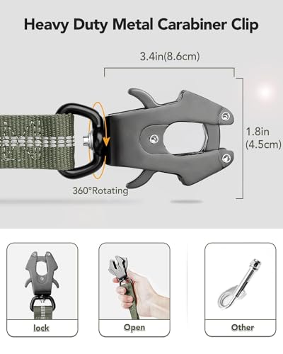 Tactical Bungee Dog Leash (Army Green)