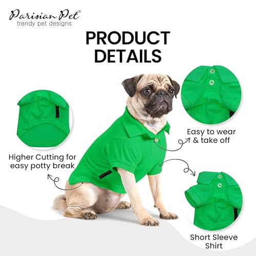 Dog Polo Shirt (2XL / Green Polo)
