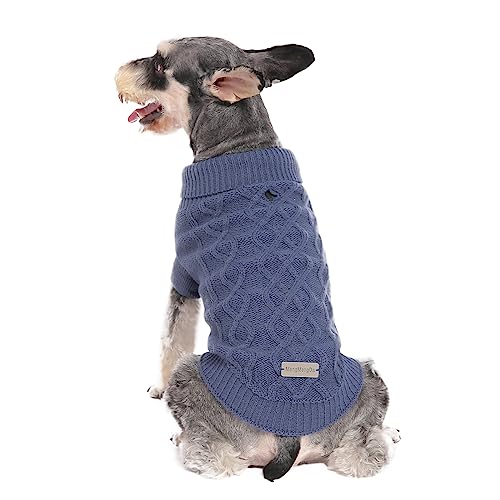 Small Dog Sweaters (Blue / Medium)