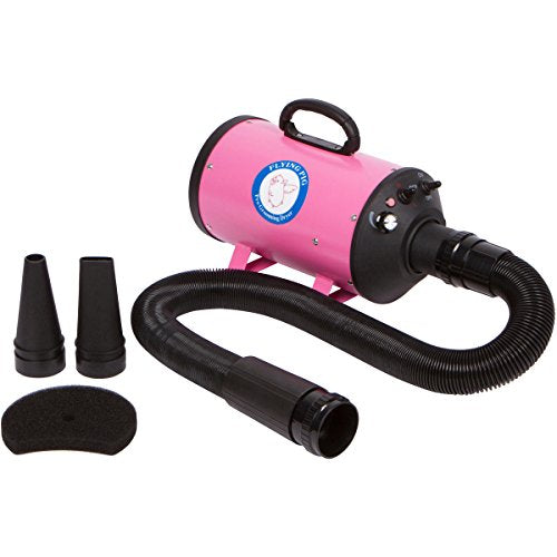 Flying Pig High Velocity Dog Pet Grooming Dryer w (Pink)
