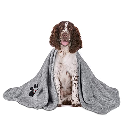 Dog Towels for Drying Dogs (Grey / M-36" * 28")