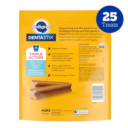 Dentastix Small & Medium Dental Dog Treats (25 Count (Pack of 1))