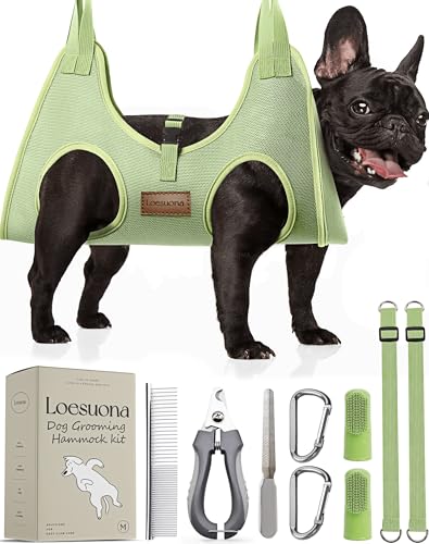 Dog Grooming Hammock (M ( Legs Distance : 7-14" / Max W：45lb ))