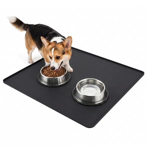 Silicone Pet Feeding Mat (black / 26*26)