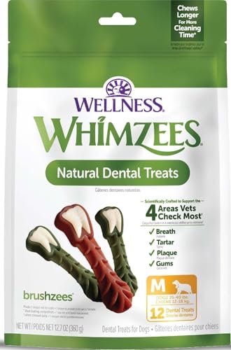 Wellness Brushzees Natural Dog Dental Treat (12.7 Ounce (Pack of 1))