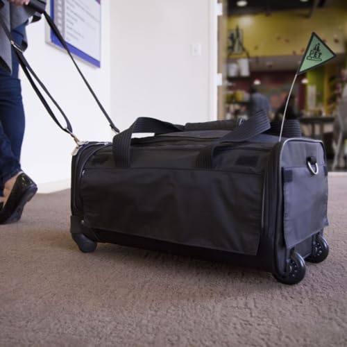on Wheels Indoor Pet Dog Carrier (Ultimate On Wheels Pet Carrier / 20.0"L x 12.3"W x 10.5"H)