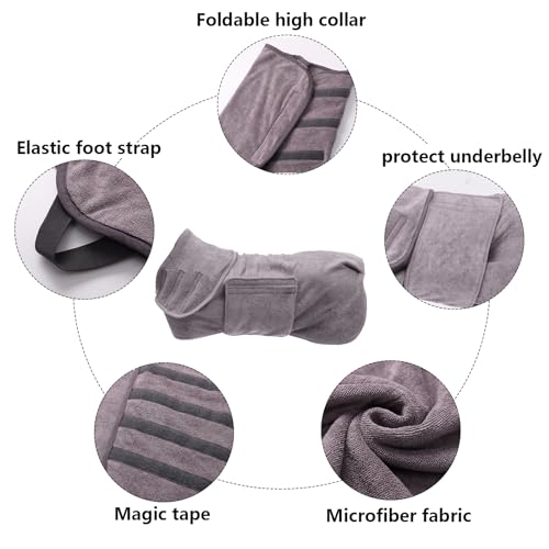 Dog Drying Coat (Medium / Gray)