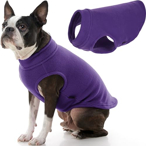 Stretch Fleece Vest Dog Sweater (XX-Large Length (18.5") / Violet)