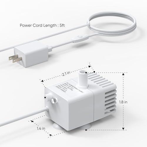 Replacement Pump for Sharlovy W10 Pro Dog Water Fountain (White)