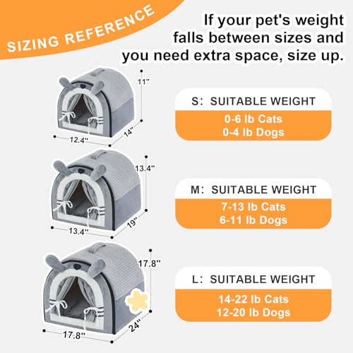 Small Dog House Indoor (Medium(19"*13.4"*13.4"))