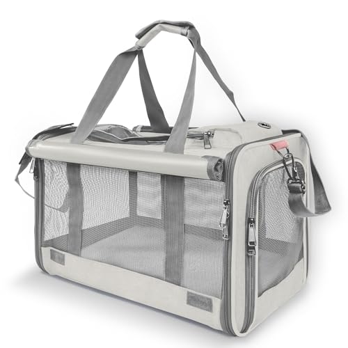 Pet Carrier for Large Cat Soft (Beige / 18.1"L x 11.8"W x 11.8"H)