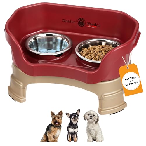 Neater Feeder Deluxe Mess (Small + Standard Bowl / Cranberry)