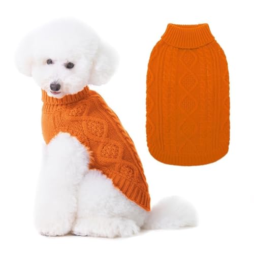Dog Sweater for Medium Dogs (Orange / Medium)