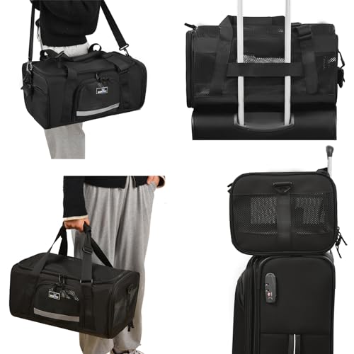 Airline Approved Pet Carrier (17.7"L x 11.0"W x 8.3"H / 2.0 Black)
